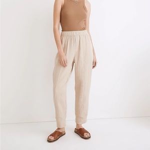 Madewell Lightspun Pull-On Balloon Pants
Size Large, Light cream